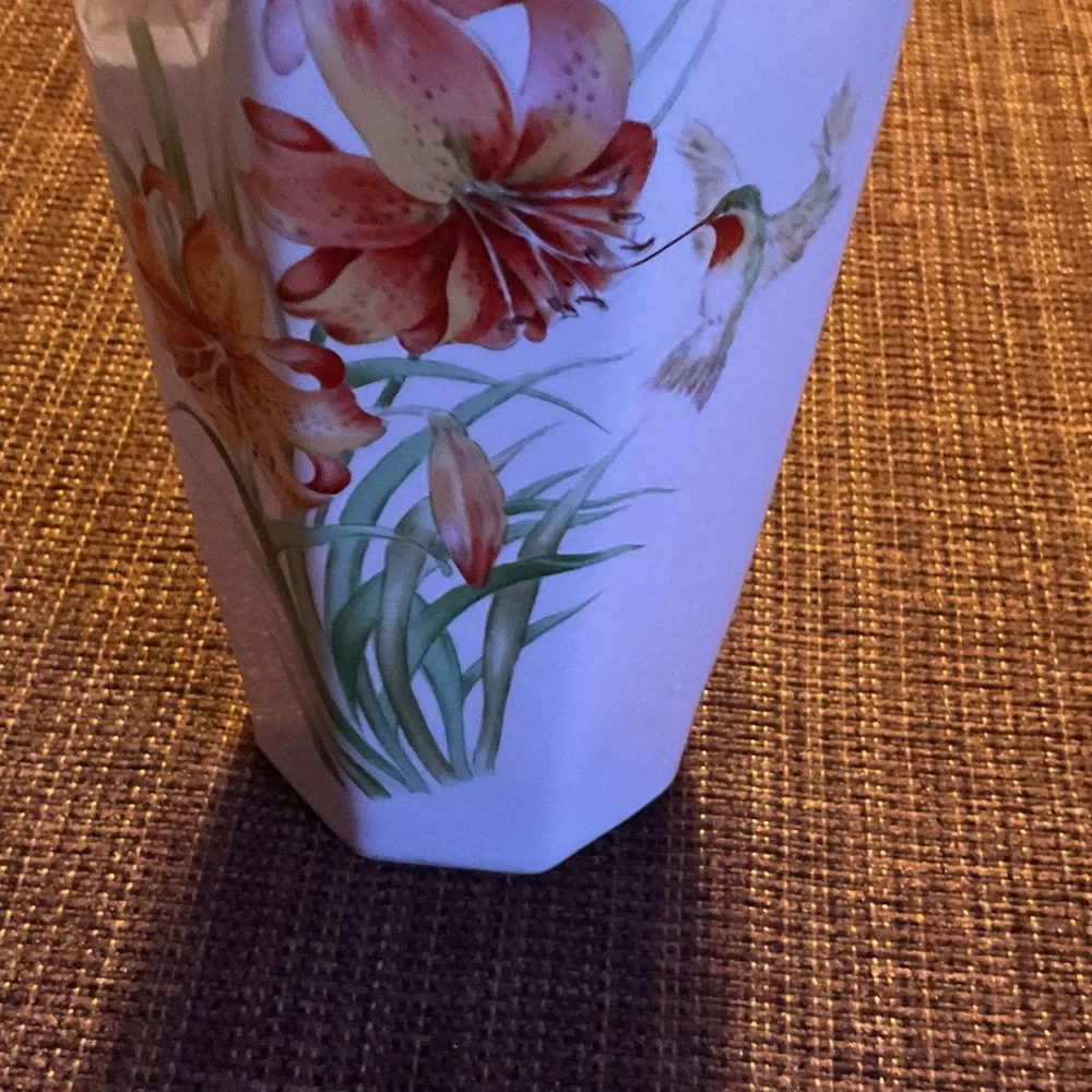 Elegant Floral Ceramic Vase